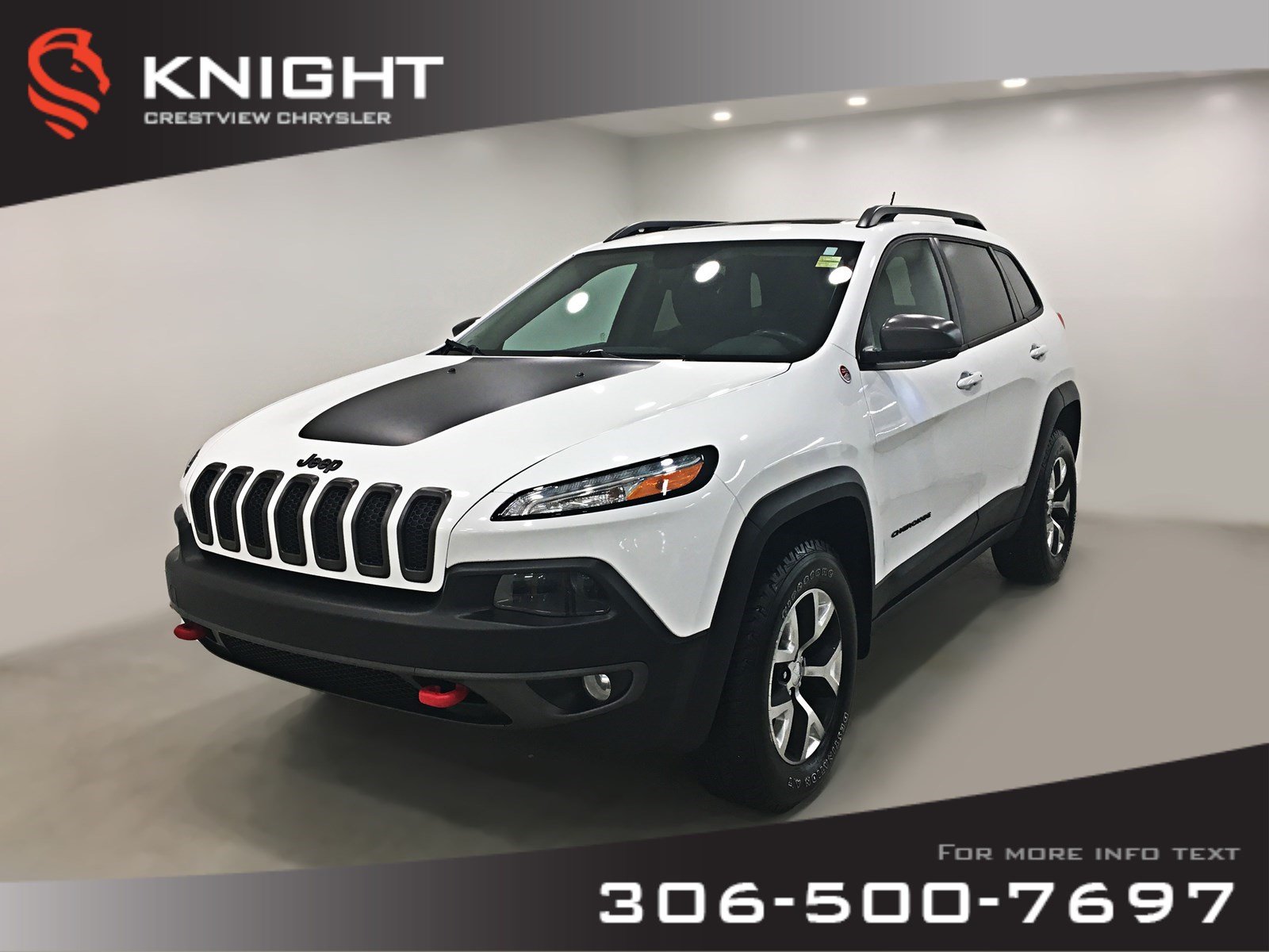 Pre Owned 2015 Jeep Cherokee Trailhawk 4x4 V6 Leather Sunroof Navigation With Navigation 4wd